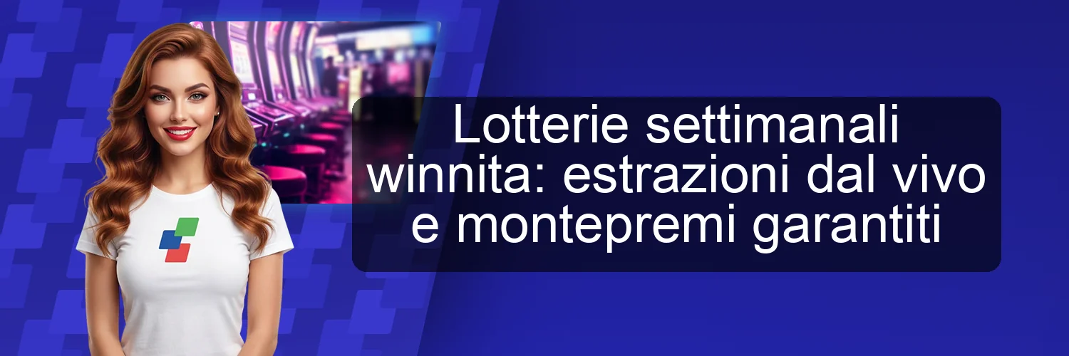 Lotterie settimanali winnita: estrazioni dal vivo e montepremi garantiti